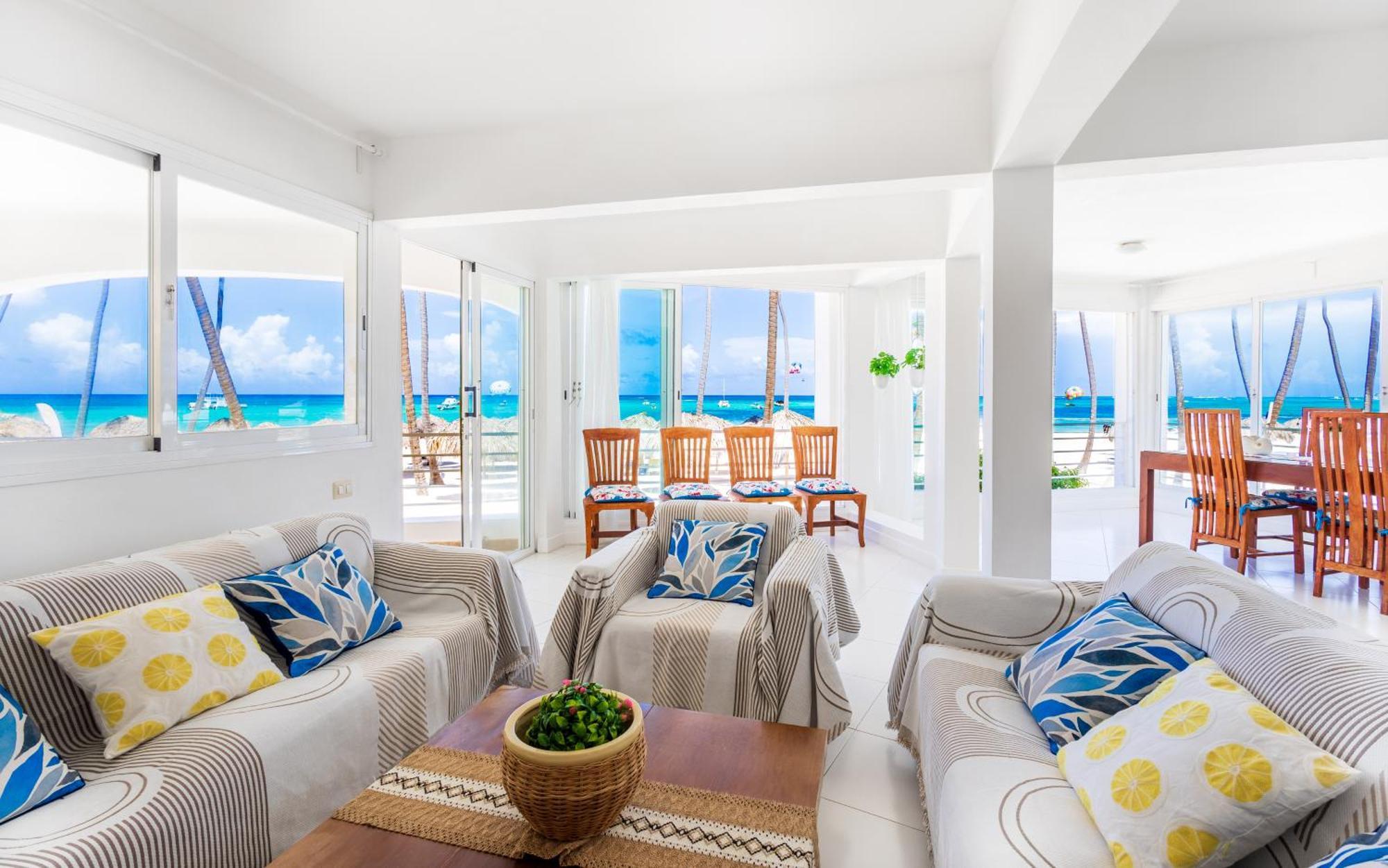 Prime Ocean View Punta Cana Apartments - 3-Bedroom Getaway With Private Terrace On Bavaro Beach Zewnętrze zdjęcie